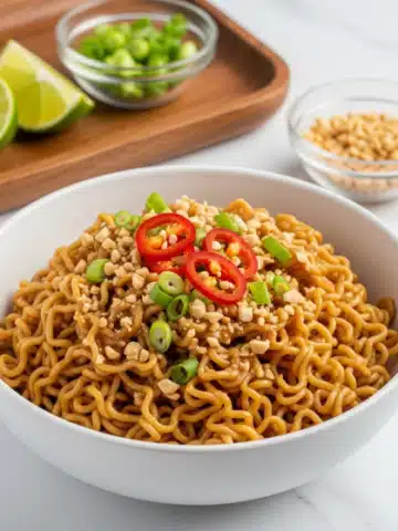 Easy Peanut Butter Ramen Noodles Recipe
