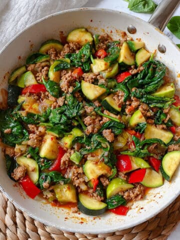 Easy Ground Turkey and Zucchini Skillet Recipe