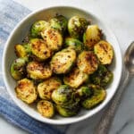 Roasted Garlic Butter Brussels Sprouts Recipe