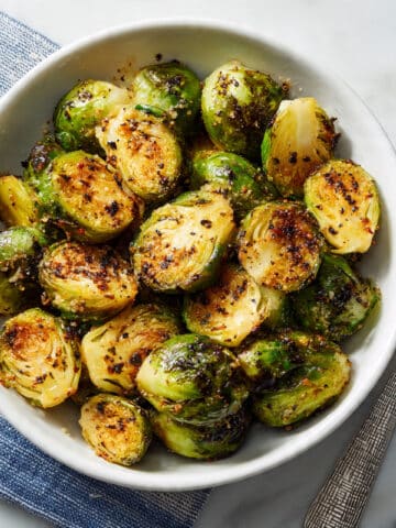 Roasted Garlic Butter Brussels Sprouts Recipe