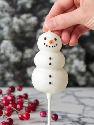 Easy Snowman Cake Pops (Adorable Christmas Recipe) Recipe