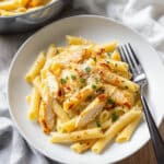 Garlic Parmesan Chicken and Pasta Recipe