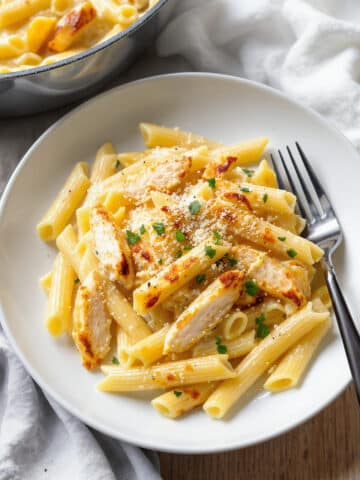 Garlic Parmesan Chicken and Pasta Recipe