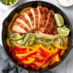Easy Chicken Fajitas with Bell Peppers and Onions Recipe