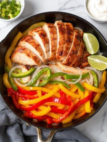 Easy Chicken Fajitas with Bell Peppers and Onions Recipe