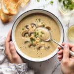Creamy Vegan Mushroom Soup Recipe
