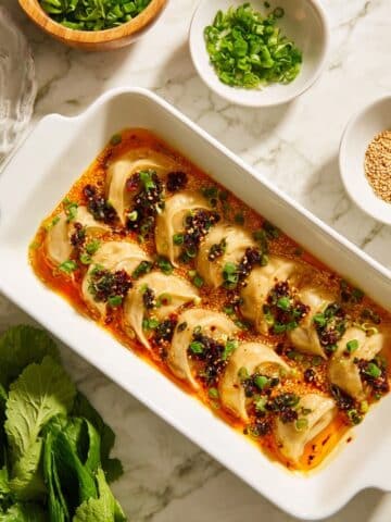 One Pan Dumplings (15 Minute Dinner!) Recipe