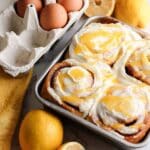 Lemon Rolls with Lemon Curd and Lemon Frosting Recipe