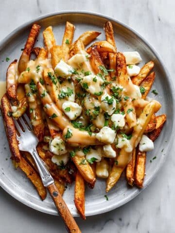 Homemade Poutine with Crispy Fries and Rich Gravy Recipe