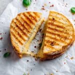 Pesto Grilled Cheese with Tomatoes and Walnut Basil Pesto Recipe