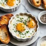Shirred Eggs with Parmesan and Chives Recipe