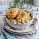 Turkey Pot Pie with Biscuits (Cozy Leftover Turkey Dinner Recipe) Recipe