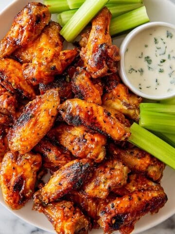 Crispy Baked Buffalo Wings with Spicy Honey Sauce Recipe