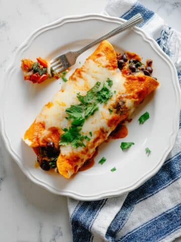 Veggie Black Bean Enchiladas Recipe
