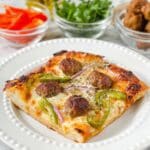 Keto Sausage Pepperoni Sheet Pan Pizza Recipe