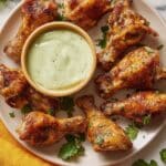 Crispy Butterflied Chicken Drumsticks with Herby Yogurt Sauce Recipe