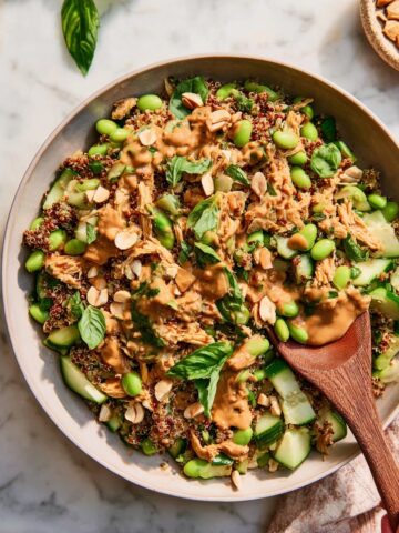 Chicken Satay Crunchy Quinoa Salad Recipe