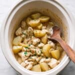 Slow Cooker Parmesan Garlic Chicken and Potatoes Recipe