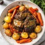Classic Pot Roast with Vegetables and Red Wine Recipe