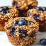 Blueberry Banana Baked Oatmeal Cups Recipe