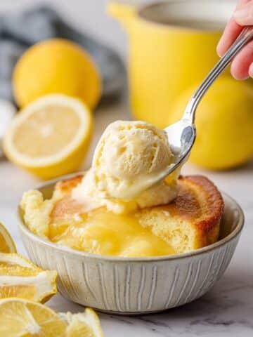Lemon Dump Cake in the Slow Cooker Recipe