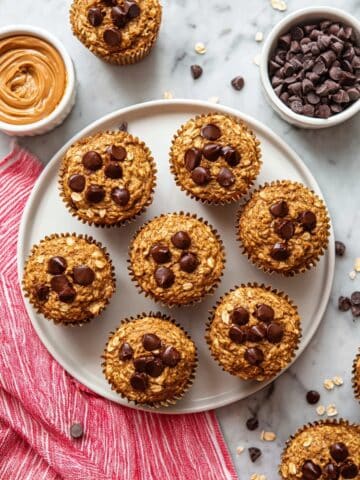 Peanut Butter Banana Baked Oatmeal Cups Recipe