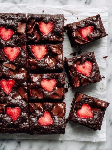 Strawberry Swirled Chocolate Brownies Recipe