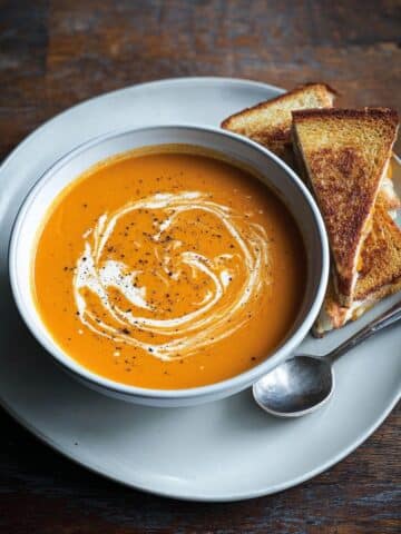 Grilled Cheese Sandwiches with Creamy Tomato Soup Recipe