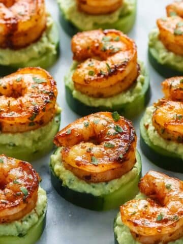 Cajun Shrimp and Avocado Cucumber Bites Recipe
