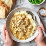 Creamy Chicken and Gravy Over Mashed Potatoes Recipe