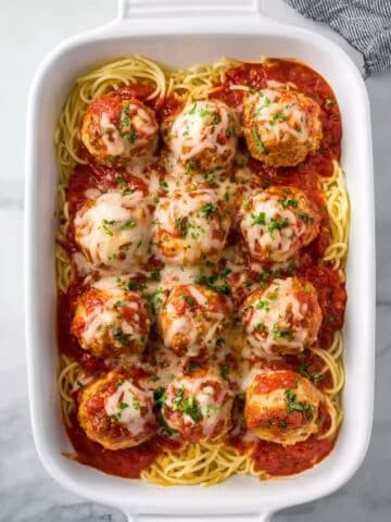 Air Fryer Chicken Parmesan Meatballs Recipe