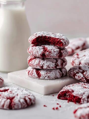 Red Velvet Crinkle Cookies Recipe