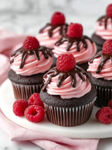 Raspberry Chocolate Cupcakes Recipe