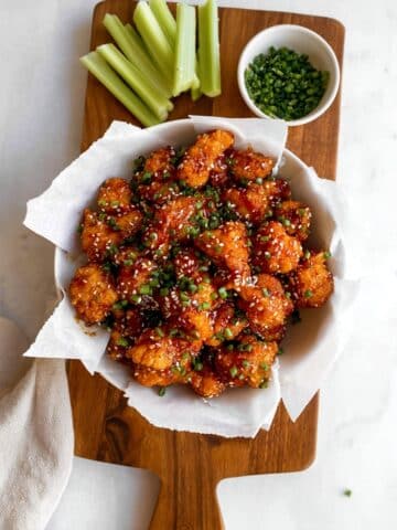 Korean Gochujang Baked Cauliflower Wings Recipe