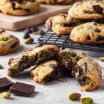 Pistachio Cream Chocolate Chip Cookies Recipe