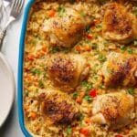 No-Peek Chicken with Rice and Vegetables in Creamy Mushroom Soup Recipe