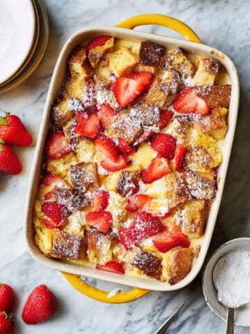 Baked Strawberries and Cream French Toast Recipe