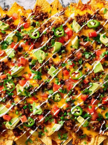 Loaded Beef and Bean Nachos Recipe