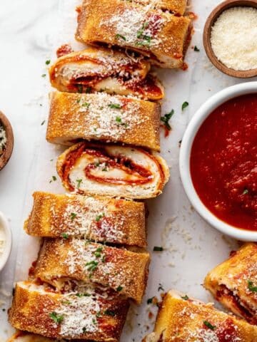Homemade Stromboli with Cheesy Meat Filling Recipe
