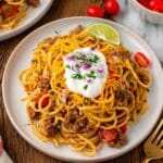 Cheesy Taco Spaghetti Recipe