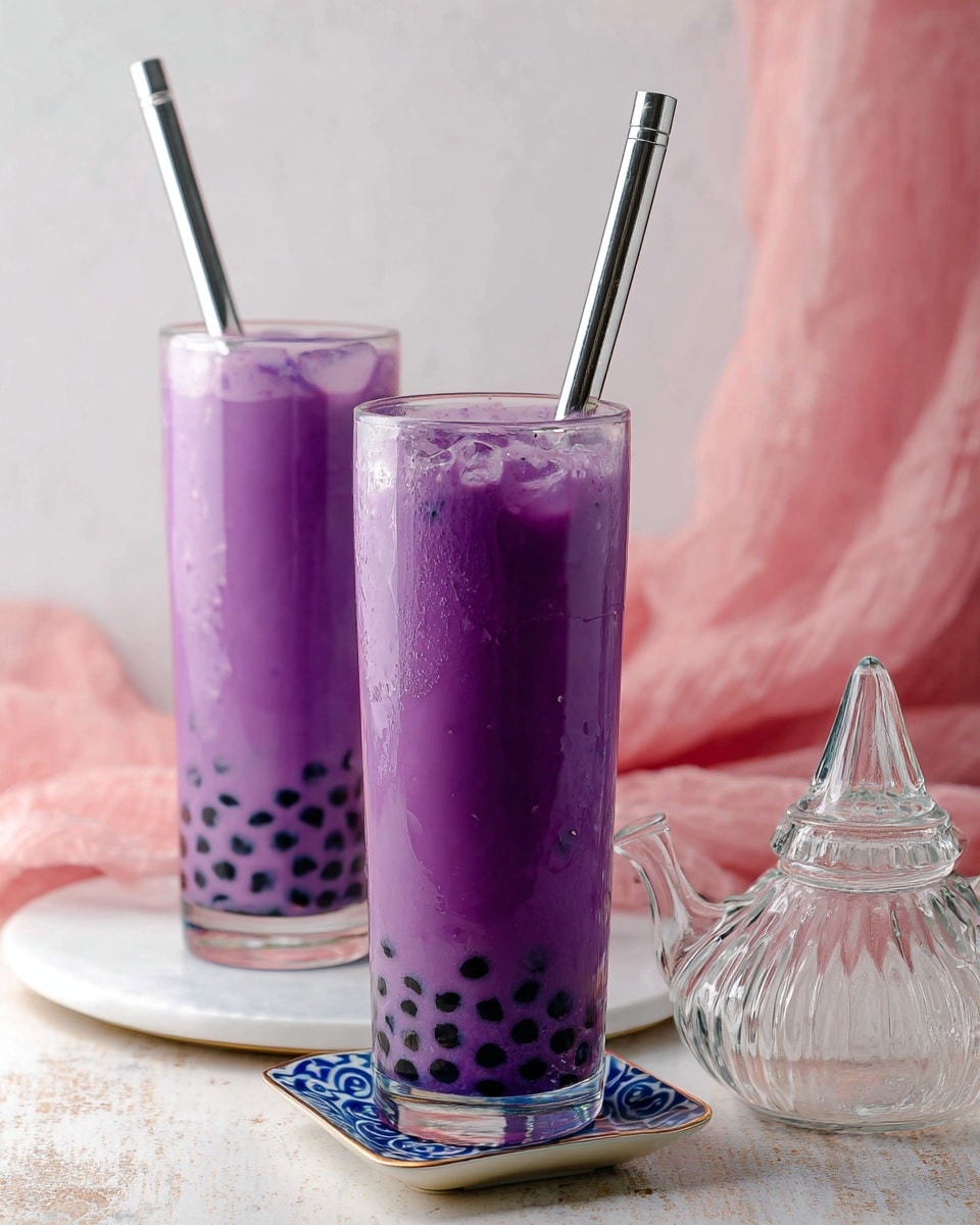 Ube Milk Tea Recipe - Recipe Image