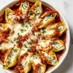 Three Cheese Spinach Stuffed Shells Recipe
