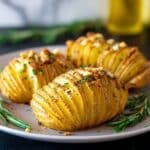 Hasselback Potatoes with Garlic and Rosemary Recipe