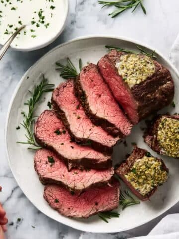 Herbed Garlic Butter Beef Tenderloin Roast Recipe