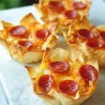 Pizza Wonton Cups Recipe