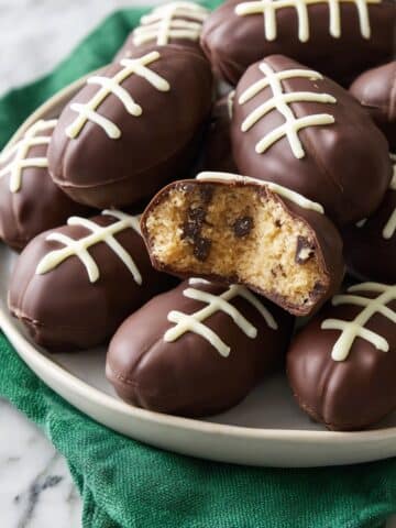 Chocolate Chip Cookie Dough Footballs Recipe