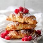 Croissant French Toast with Blackberry Syrup and Fresh Berries Recipe