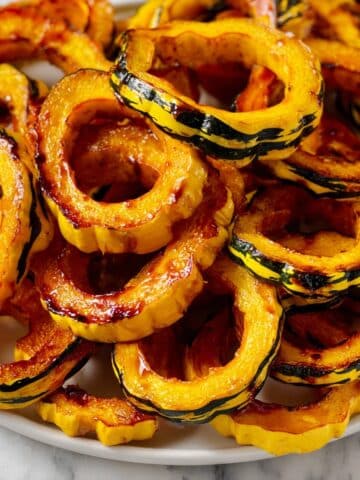 Caramelized Maple Roasted Delicata Squash Recipe
