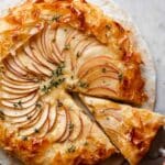 Apple Brie Phyllo Galette with Honey & Thyme Recipe
