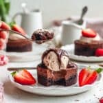 Chocolate Strawberry Brownie Lava Cakes Recipe